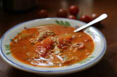 Przepis na Ekspresowa zupa pomidorowa, resztkach :)