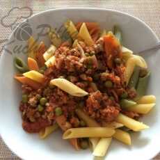 Przepis na Spaghetti z mięsem i warzywami