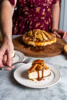 Przepis na Caramel Apple Cheesecake with Oster®