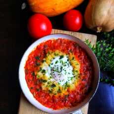 Przepis na Shakshouka (szakszuka) z dynią makaronową