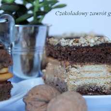 Przepis na Ciasto kakaowe z krakersami i masą krówkową