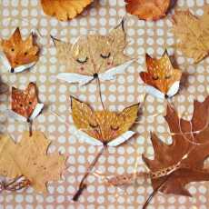 Przepis na DIY: lisy z jesiennych liści