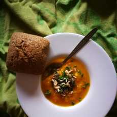 Przepis na Zupa dyniowa z imbirem i curry 