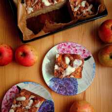 Przepis na Jogurtowe ciasto z jabłkami i kruszonką / Yogurt Apple Crumb Cake 