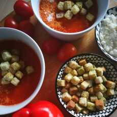 Przepis na Kremowa zupa pomidorowo - paprykowa 