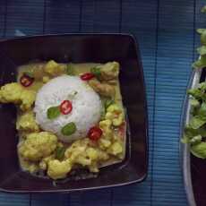 Przepis na Kurczak curry z kalafiorem i chilli