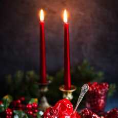 Przepis na Zimowe lody z truskawek i granatu - świąteczny deser