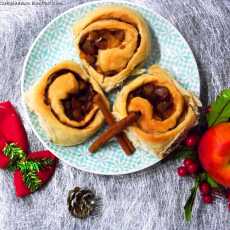 Przepis na Ślimaczki szarlotki na drożdżowym, czyli Cinnamon & apple rolls buns