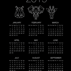 Przepis na Darmowe kalendarze do druku na 2019 