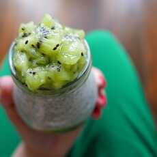 Przepis na Pudding chia z kiwi