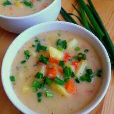 Przepis na Zupa ziemniaczana z serem / Cheesy Potato Soup
