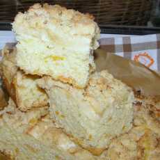 Przepis na Ciasto drożdżowe na suchych drożdżach z jabłkami z nutą pomarańczy...