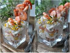 Przepis na Sałatka Waldorf z krewetkami. Shrimp Waldorf Salad.