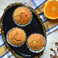 Przepis na Muffiny pomarańczowo-śmietankowe z orzechami