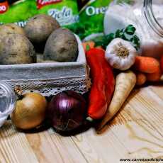 Przepis na Placki ziemniaczane z duszonymi warzywami 