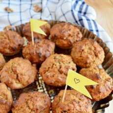Przepis na Zdrowe śniadaniowe muffiny owsiane z orzechami