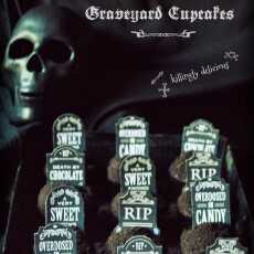 Przepis na RIP Graveyard Cupcakes - babeczki groby na Halloween 