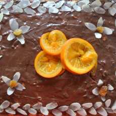 Przepis na Mazurek kajmakowo-czekoladowy z kawałkami pomarańczy