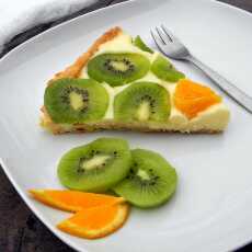 Przepis na Tarta na kruchym cieście z kiwi i pomarańczą