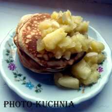 Przepis na Pancakes z jabłkami na ostro