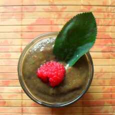 Przepis na Raspberry chocolate smoothie.