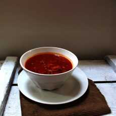 Przepis na Pomidorowe 'flaczki' z boczniaków