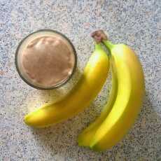 Przepis na Smoothie: banan + masło orzechowe - smoothie: banana + peanut butter