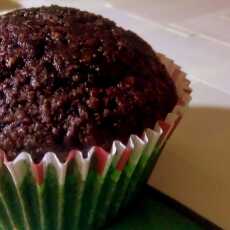 Przepis na Razowe muffinki 'gorzka czekolada' bez cukru - Sugar free wholewheat muffins 'bittersweet chocolate'