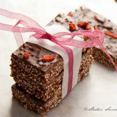 Przepis na Batoniki czekoladowe z amarantusem - smaczne, zdrowe i energetyczne