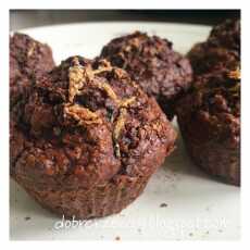 Przepis na Wegańskie bezglutenowe muffiny czekoladowo-cukiniowe 