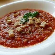 Przepis na Zupa krem z pomidorów z grzankami