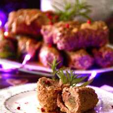 Przepis na Podwójnie borowikowe zrazy z rostbeef- u na świąteczny obiad