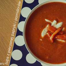 Przepis na Zupa z pieczonej papryki i pomidorów