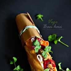 Przepis na Bánh mì ... z wege pulpecikiem i marynowanymi warzywami
