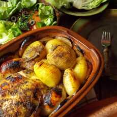 Przepis na Kurczak i ziemniaki w garnku rzymskim