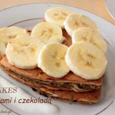 Przepis na PANCAKES z bananami i czekoladą