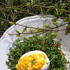 Przepis na Jajka z farszem z żółtego sera