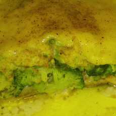 Przepis na Ryba z brokułami pod beszamelem z mąki razowej...
