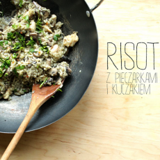 Przepis na Risotto z pieczarkami i kurczakiem