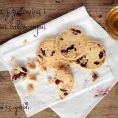 Przepis na Ciastka z żurawiną i kokosem. / Coconut cranberry cookies.