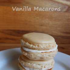 Przepis na Vanilla Macarons (Makaroniki Waniliowe)