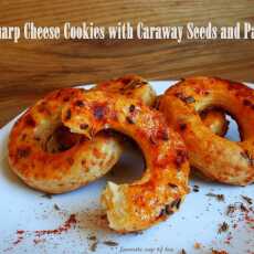 Przepis na Sharp Cheese Cookies with Caraway Seeds and Paprika (Serowe Ciasteczka z Kminkiem i Papryką)