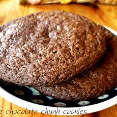 Przepis na Double Chocolate Chunk Cookies