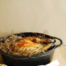 Przepis na Kurczak pieczony na sianie