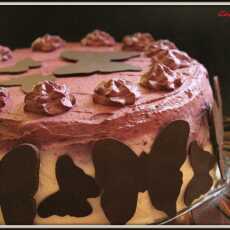 Przepis na Jagodowo czekoladowy tort / Berry chocolate cake