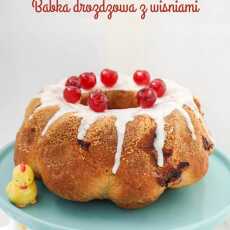 Przepis na Babka drożdżowa z wiśniami