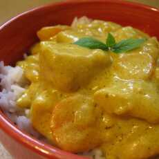 Przepis na Kurczak curry z mlekiem kokosowym
