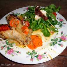Przepis na Niedzielny obiad w godzinę, czyli podudzia z kurczaka duszone w białym winie