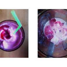 Przepis na Domowe raspberry frappuccino