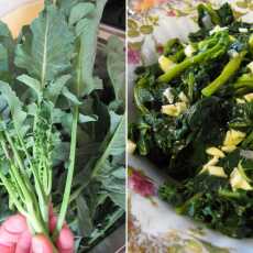 Przepis na Broccoli di Natale all'insalata, czyli neapolitanska, wigilijna salatka z brokulowych lisci